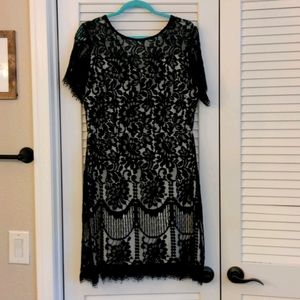 Black lace dress